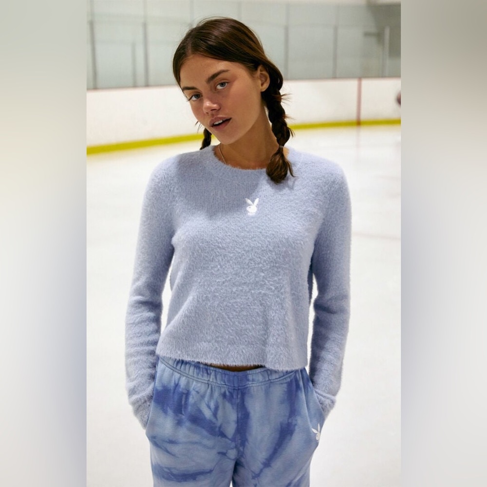 PLAYBOY by Pacsun Cropped Sweater (small)